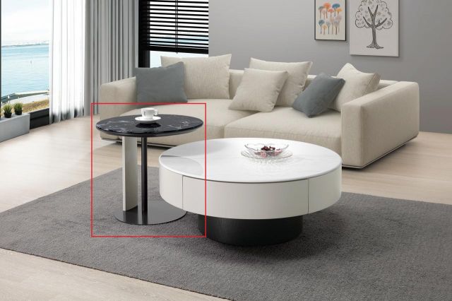 查理斯石面小茶几